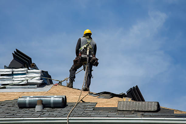 Professional Flat Roof Repair technician working in Pope, MS